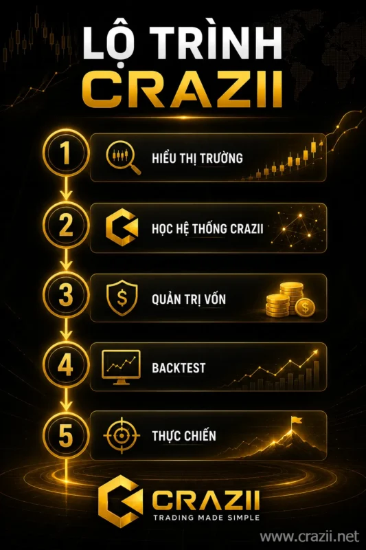 Lộ trình học tập cùng Crazii