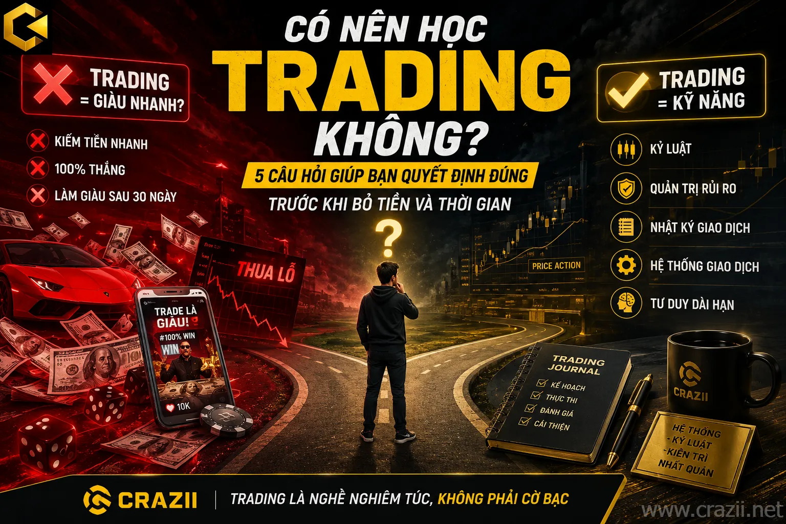 Có Nên Học Trading Không? 5 Câu Hỏi Cần Trả Lời Trước Khi Bắt Đầu